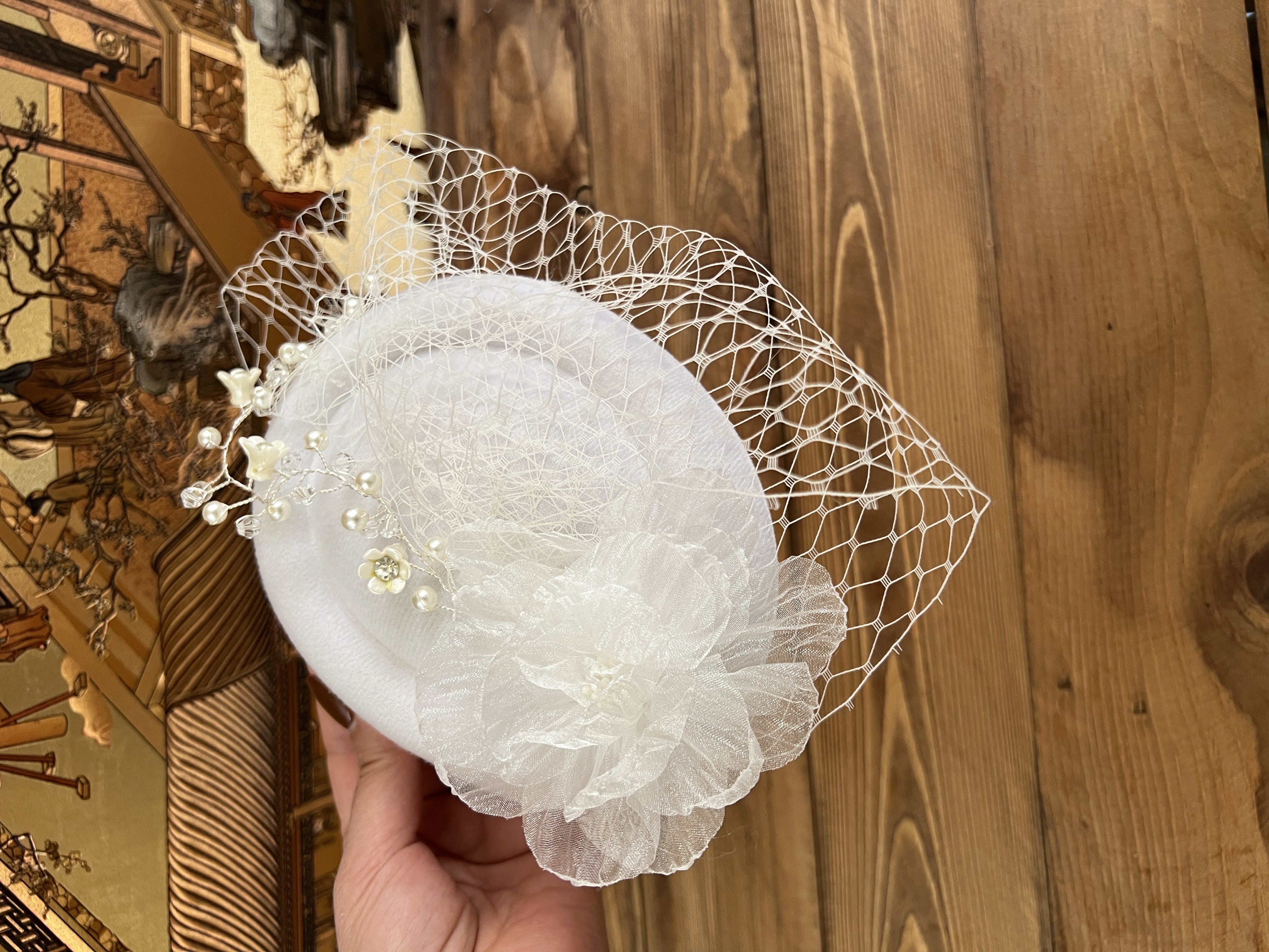 تصویر کلاه عروس کد k17 Bridal hat