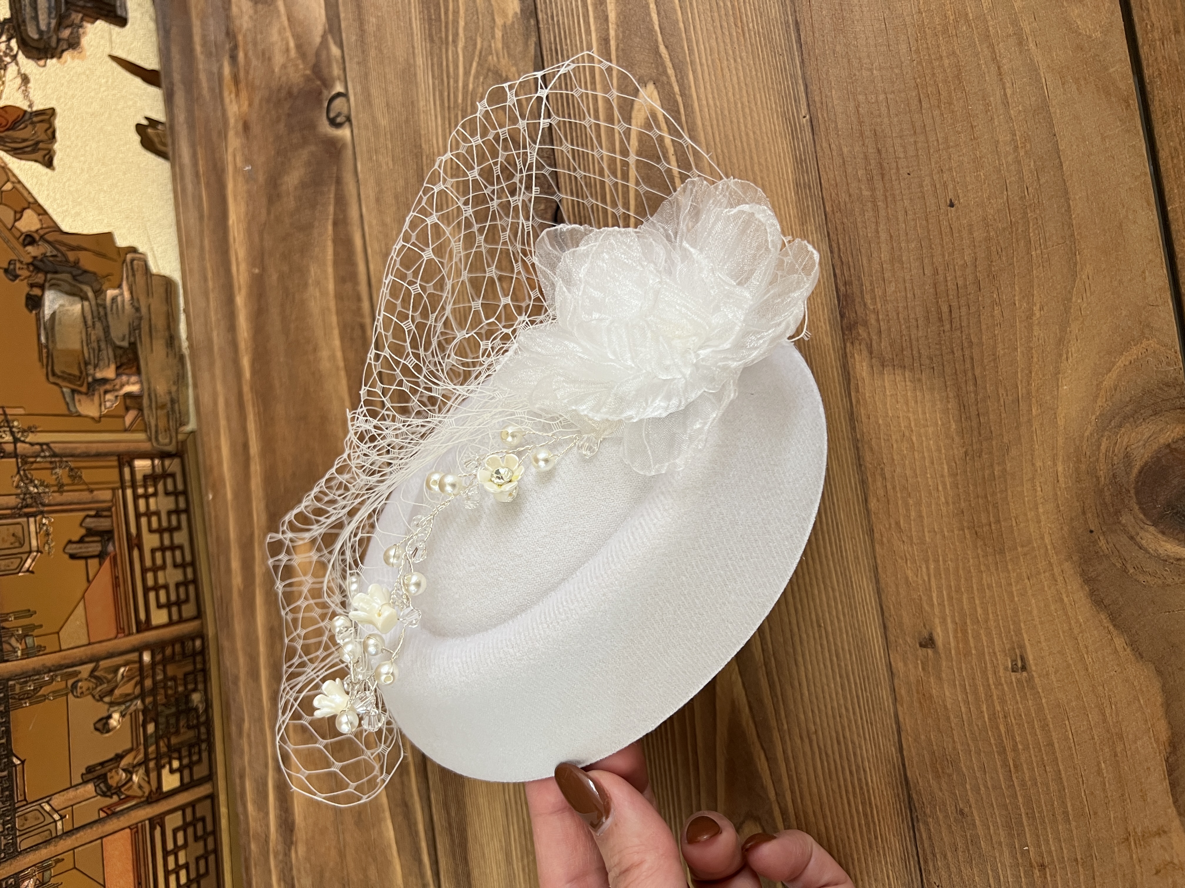 تصویر کلاه عروس کد k17 Bridal hat