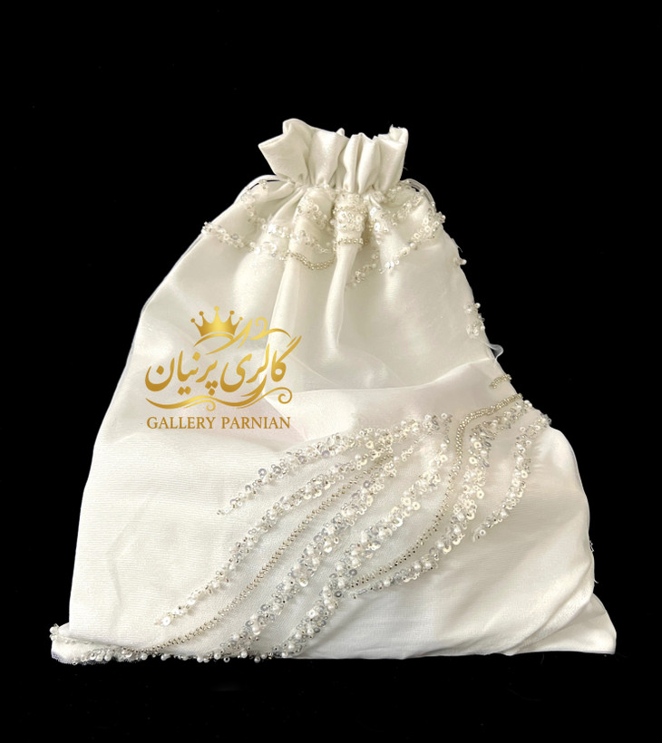 کیسه شاباش جواهر دوز عروس کدKB143