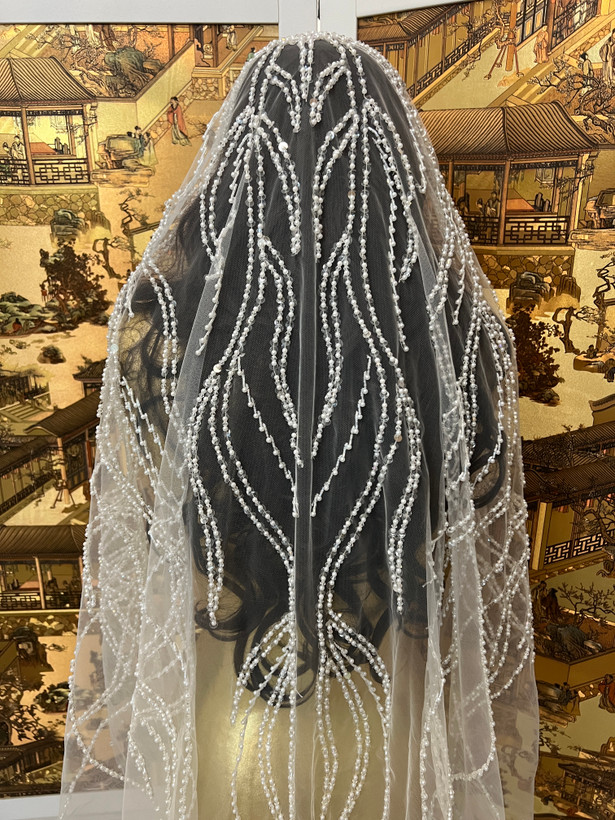 تور سر عروس کد 1018