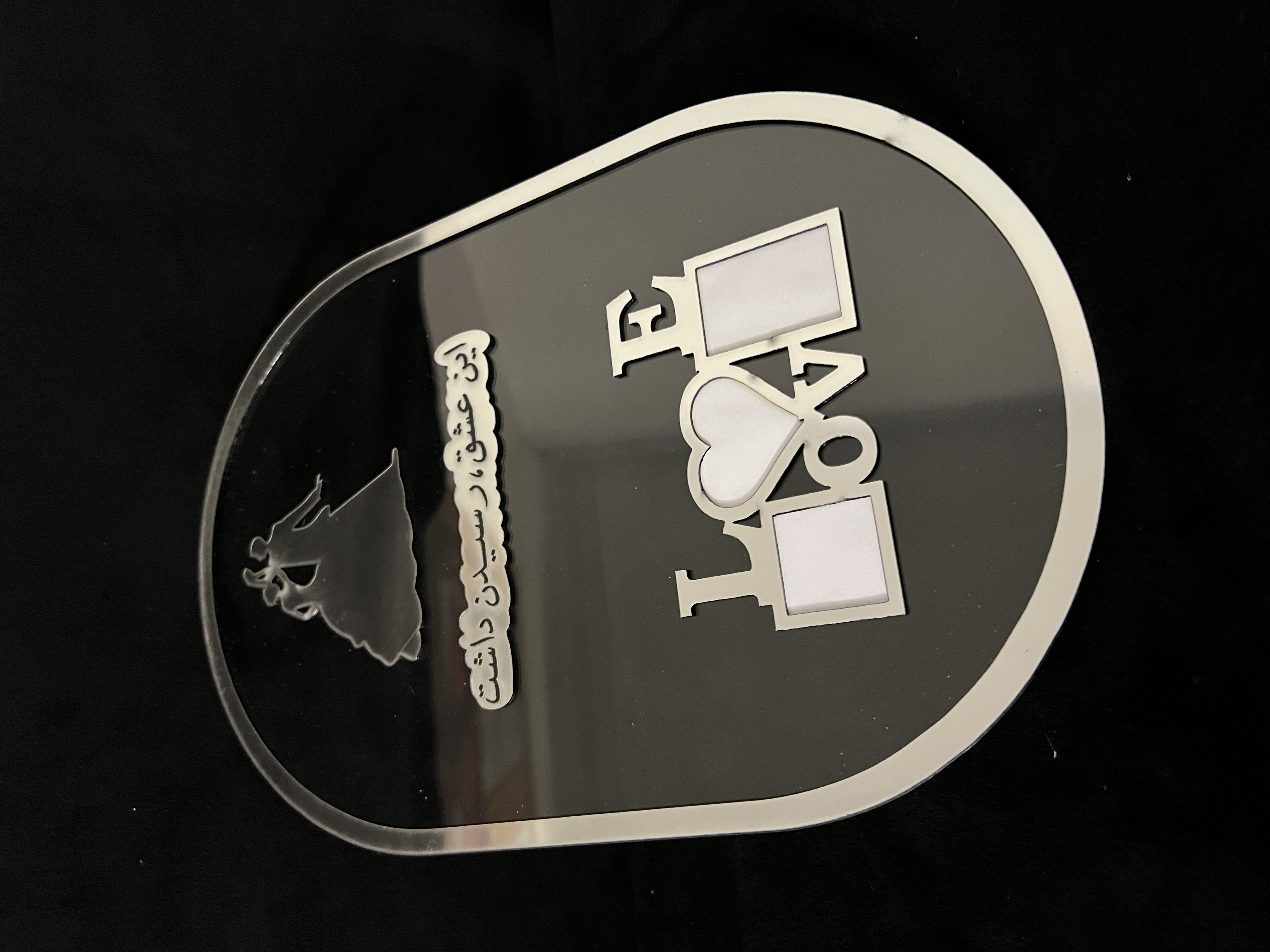 لوح اثر انگشت عروس و داماد کد ۰۶۵